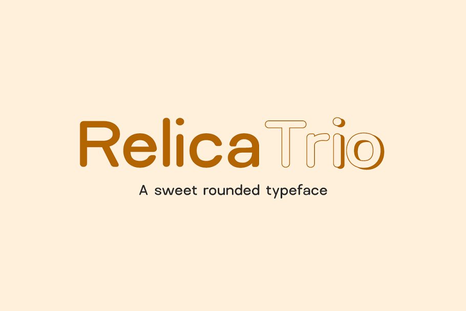 Пример шрифта Relica Rounded